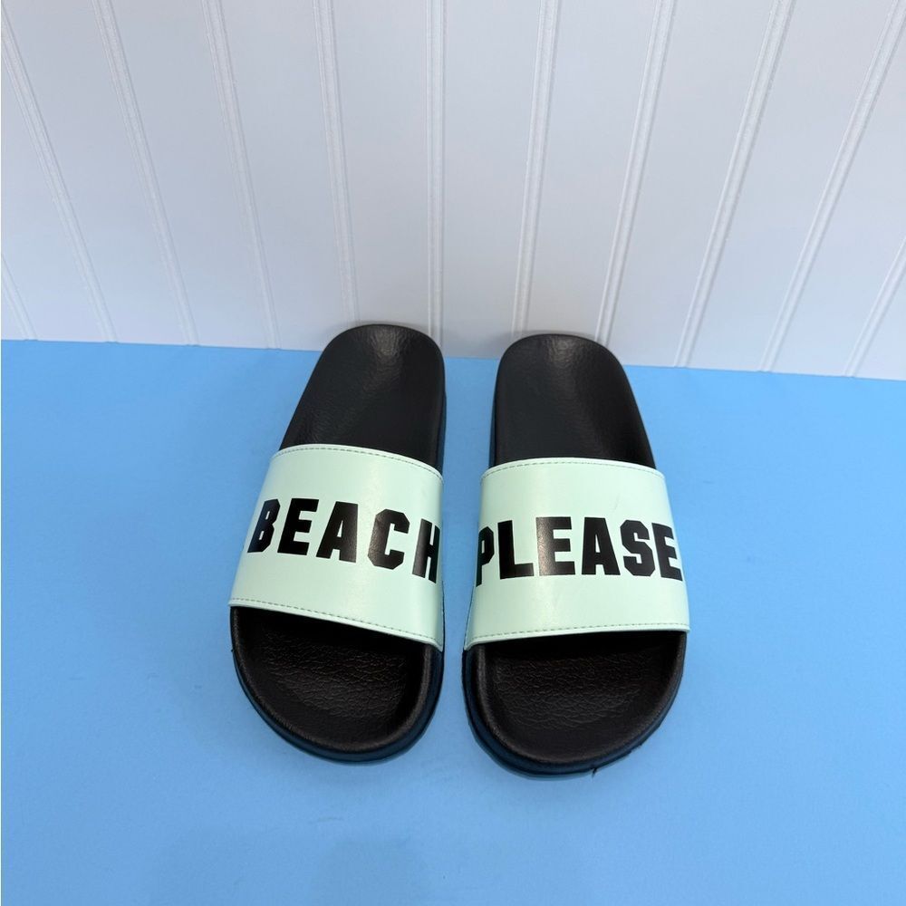 Beach Please Women’s Mint Slide Sandals Size M 7 - Picture 3 of 15